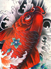 Shanghai Koi Tattoo Flash